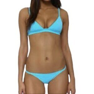 NWT Solid & Striped The Morgan Bikini Bottom in Aqua Large